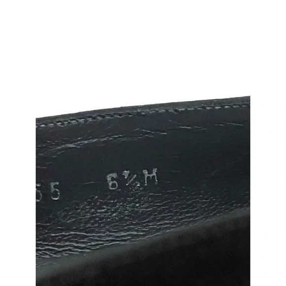 Stuart Weitzman Women's Black Square Toe Pull-On Formal Heel Size 6.5M - Picture 3 of 7